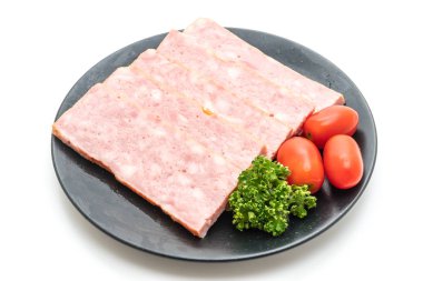 dilimlenmiş domuz pastırması Barbekü