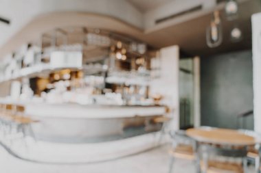 Soyut bulanıklık ve restoran ve kafe adam için defocused