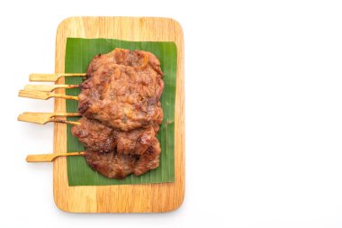 saptırılmış süt domuz beyaz yapışkan pirinç ile ızgara