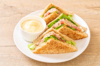 Ev yapımı ton balıklı sandviç 