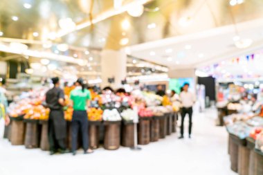 süpermarkette soyut bulanıklık