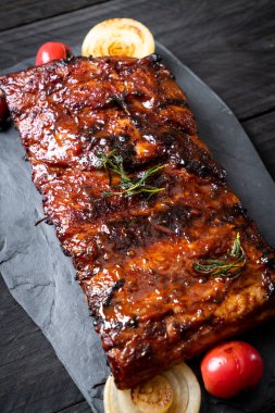 Izgara Barbekü kaburga domuz