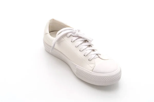 Witte sneakers op witte achtergrond — Stockfoto