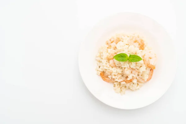 Italiensk risotto med räkor — Stockfoto