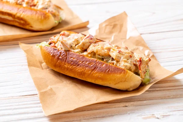 Homemade lobster roll — Stock Photo, Image