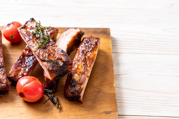 Grilled barbecue ribs pork — Stock Photo, Image