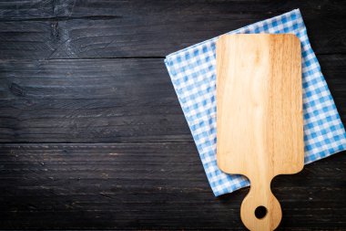 mutfak bezle ahşap tahta boş kesme