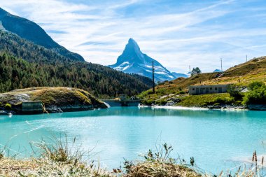 Matterhorn Zermatt gölde Mosjesee ile