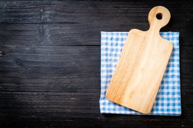 mutfak bezle ahşap tahta boş kesme