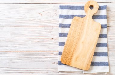 mutfak bezle ahşap tahta boş kesme