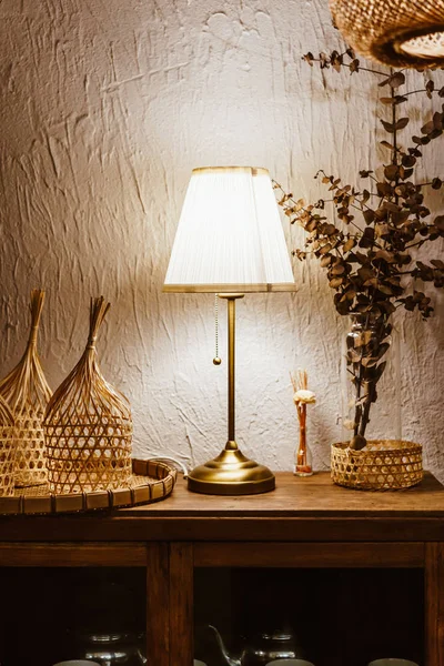 Nádherná interiérová dekorace lamp — Stock fotografie