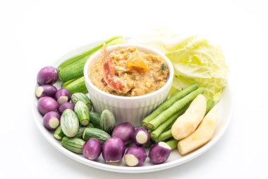 Chili Yapıştır kaynamaya yengeç veya Hindistan cevizi m ile yengeç ve soya sos ile