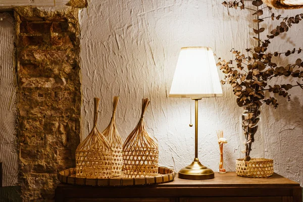 Nádherná interiérová dekorace lamp — Stock fotografie