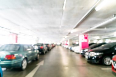 soyut bulanıklık ve defokus otopark