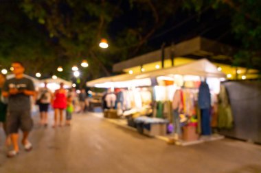 soyut bulanıklık ve gece semt pazarı defocused