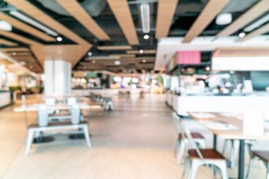 soyut bulanıklık ve food court Merkezi alışveriş merkezi defocused