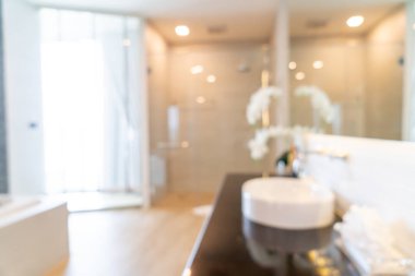 Soyut bulanıklık ve defocused banyo iç
