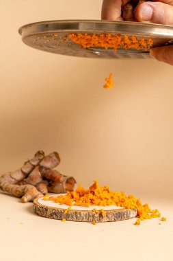 taze zerdeçal Dilimleme 