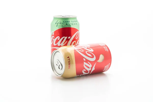 Bangkok, Thajsko – Květen 13, 2019: Coca Cola může pít Stevia — Stock fotografie