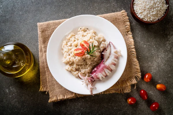 Squids or octopus risotto — Stock Photo, Image