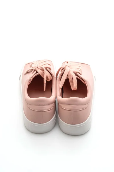 Pink sneakers shoes on white background — Stock Photo, Image