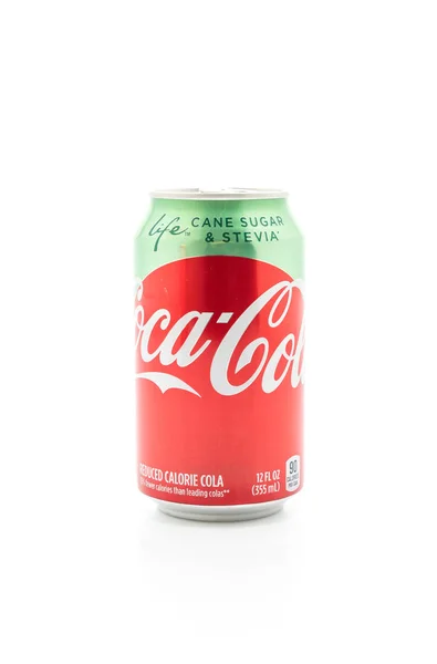 Bangkok, Thailand-maj 13, 2019: Coca Cola kan drycker Stevia är — Stockfoto