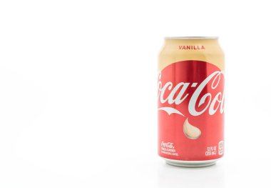 Bangkok, Tayland-Mayıs 13, 2019: Coca Cola vanilya izole olabilir
