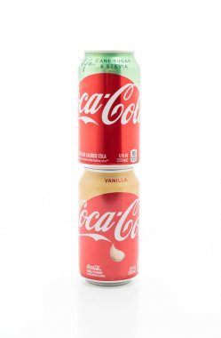 Bangkok, Tayland-Mayıs 13, 2019: Coca Cola olabilir içecekler Stevia bir
