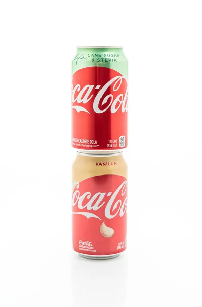 Bangkok, Thailand-maj 13, 2019: Coca Cola kan drycker Stevia en — Stockfoto