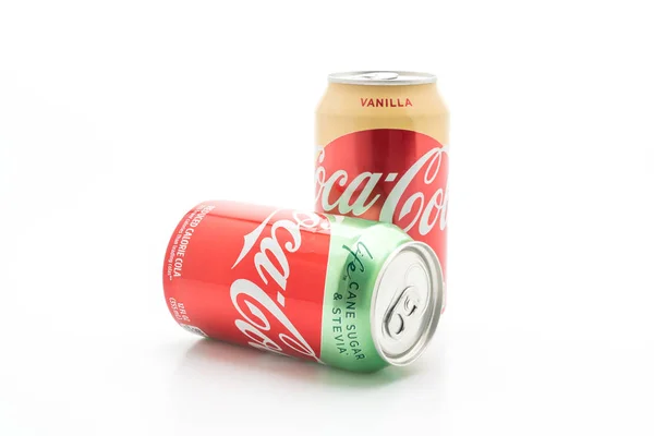 Bangkok, Thailand-maj 13, 2019: Coca Cola kan drycker Stevia en — Stockfoto