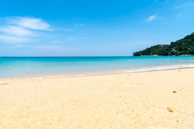 Güzel tropikal plaj ve deniz paradise Island 