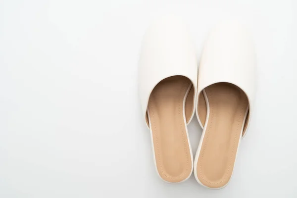 Женская обувь из кожи — стоковое фото