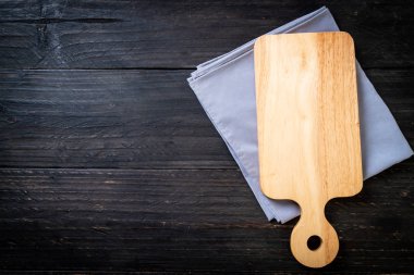 mutfak bezle ahşap tahta boş kesme