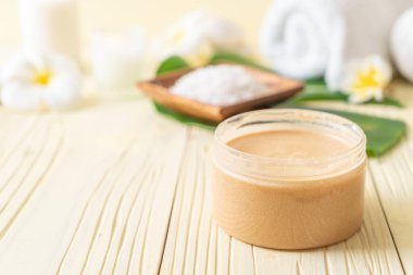 Spa uygulamaları üzerinde ahşap arka plan belirleme