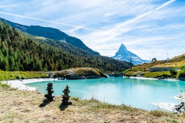 Matterhorn Zermatt gölde Mosjesee ile
