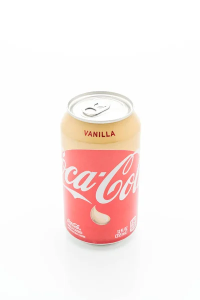 Bangkok, Thailand-maj 13, 2019: Coca Cola vanilj kan isoleras — Stockfoto