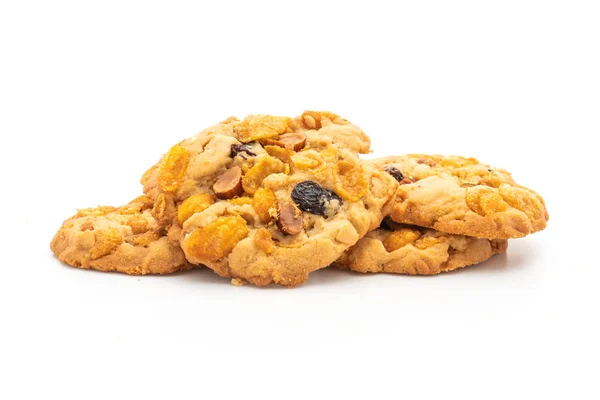 Biscuits faits maison aux raisins secs et aux amandes — Photo