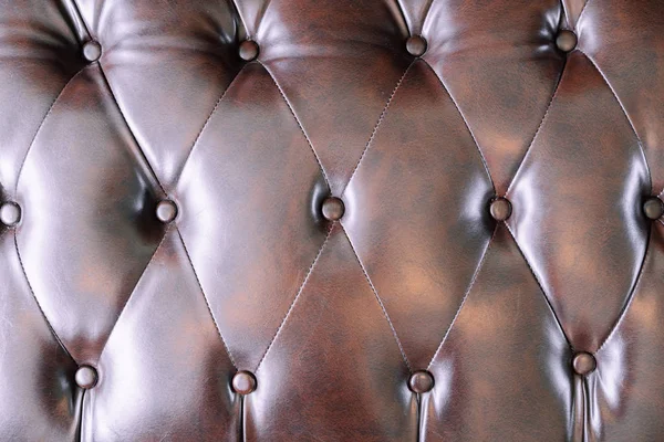 Nahaufnahme Leder von Sofa Textur Oberfläche — Stockfoto