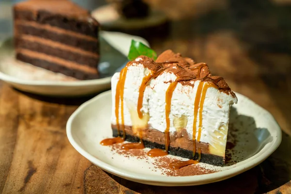 Banoffee Gâteau au caramel — Photo