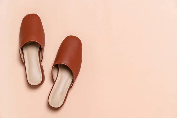 여성 패션 가죽 신발 — 스톡 사진