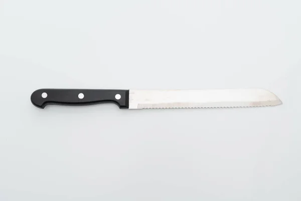 Utensílio faca no fundo branco — Fotografia de Stock