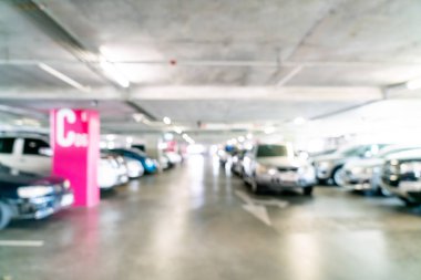 soyut bulanıklık ve defokus otopark