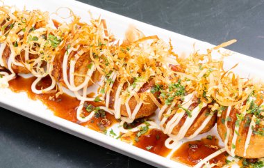 Takoyaki-Fried Takoyaki top köfte