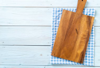 mutfak bezle ahşap tahta boş kesme