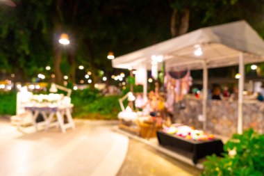 soyut bulanıklık ve gece semt pazarı defocused
