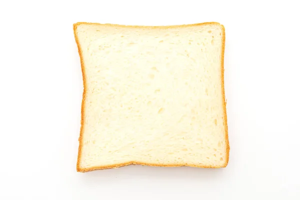 Tranches de pain sur fond blanc — Photo