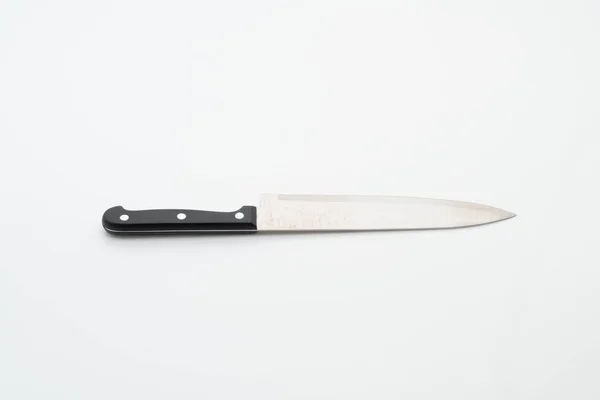 Utensilio cuchillo sobre fondo blanco —  Fotos de Stock