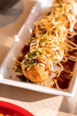 Takoyaki-Fried Takoyaki top köfte