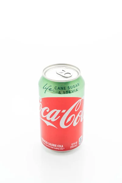 Bangkok, Thailand-maj 13, 2019: Coca Cola kan drycker Stevia är — Stockfoto