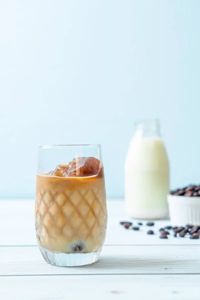 Coffee ice cubes with milk — Stock Photo, Image